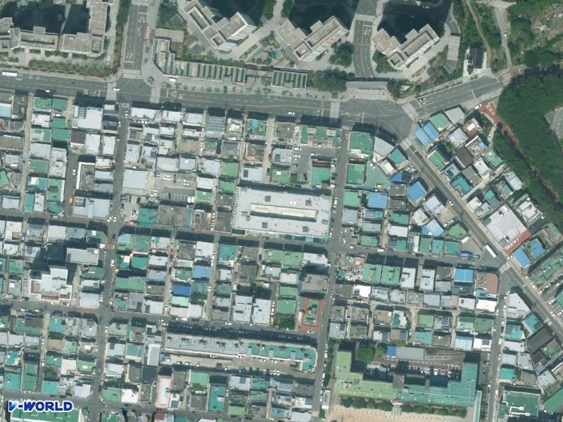 명장시장 항공사진