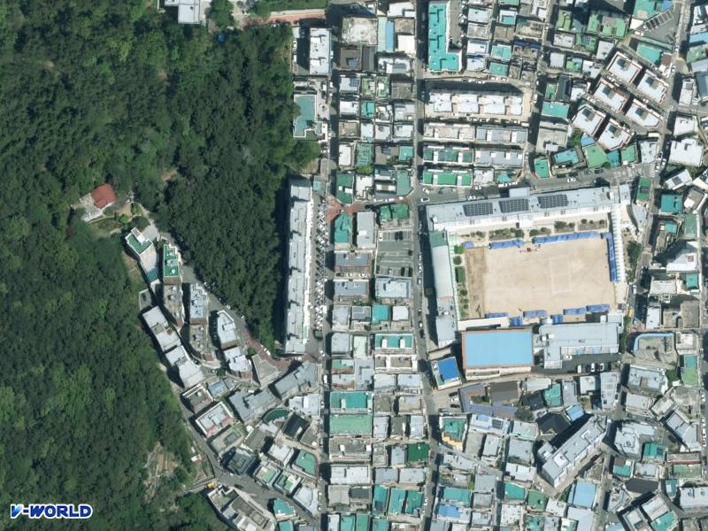 정문빌라 항공사진