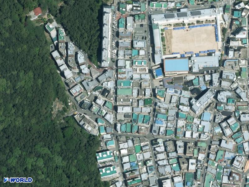 덕용주택 항공사진