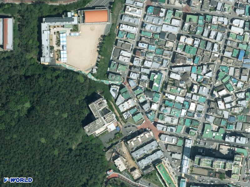 남산빌라 항공사진