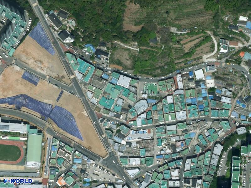 문산빌라 항공사진