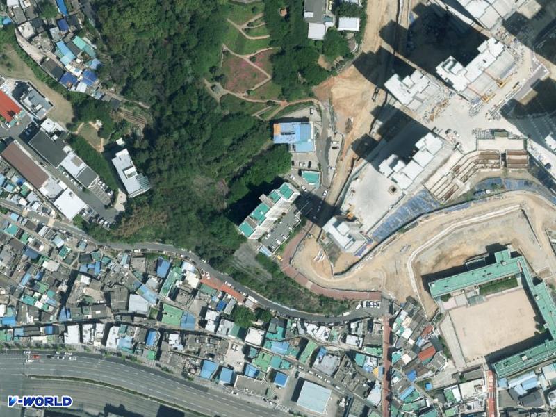 우암석천 항공사진