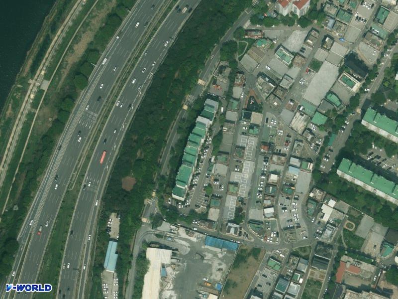 강변현대 항공사진