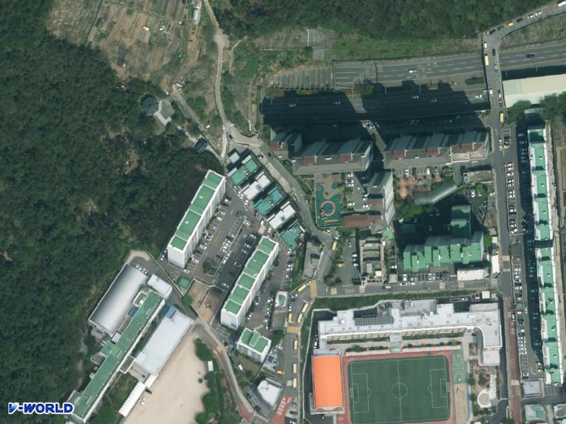 장산 그린빌 104동 항공사진