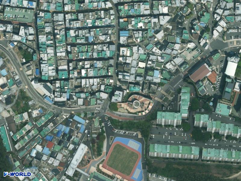수영빌라 항공사진