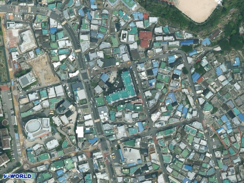 금호주택 항공사진