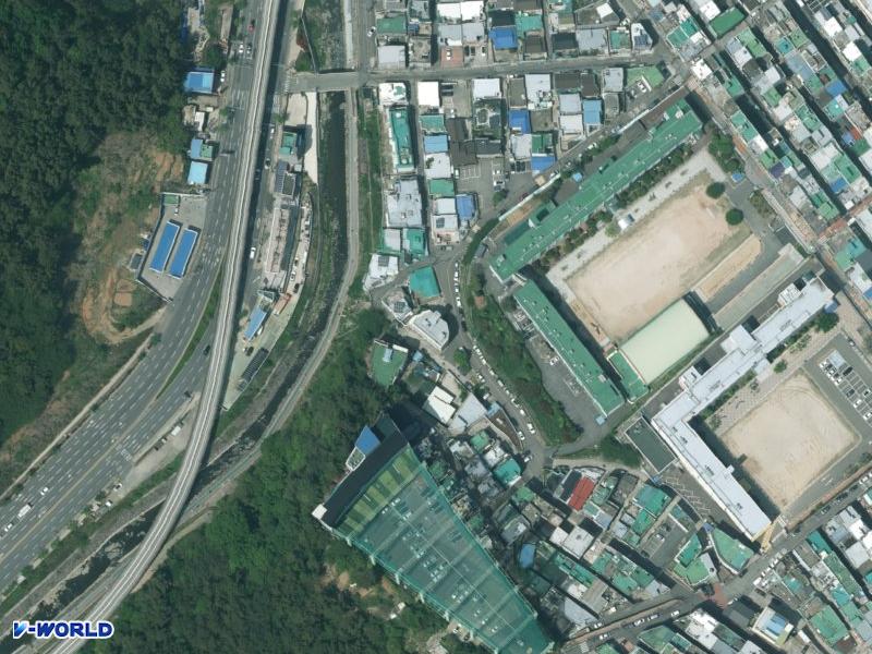 전원빌라 항공사진