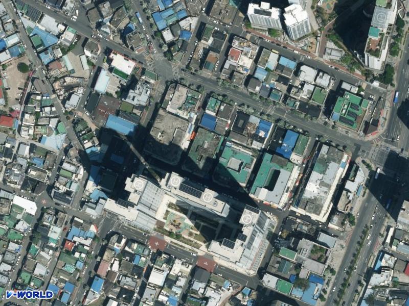 남문시장 항공사진