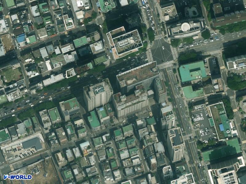 강남구청역 에스케이 허브 블루 항공사진