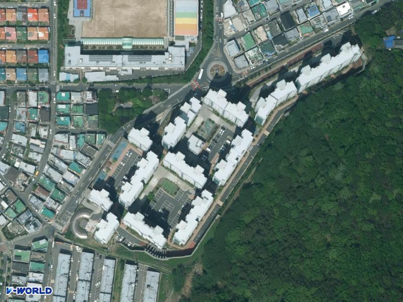 백양산 베스티움에코포레 항공사진