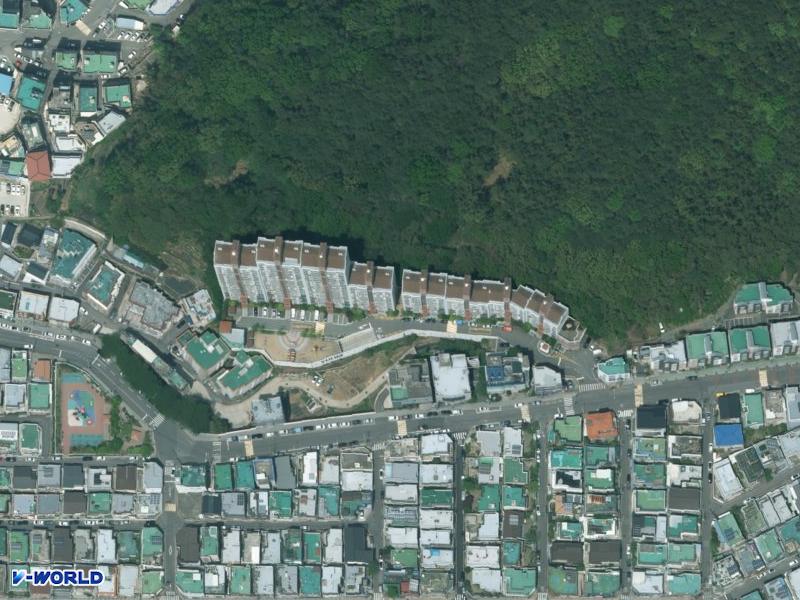 신만덕유림노르웨이숲 항공사진
