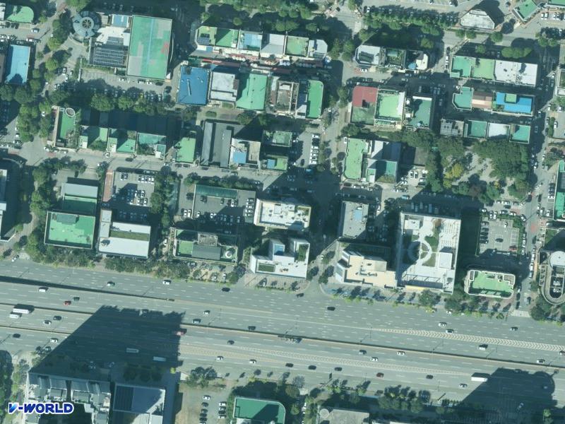 휴로스주상복합빌딩 항공사진