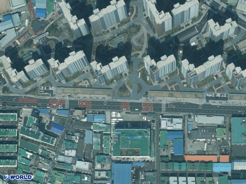 한울엠비셔스텔 항공사진