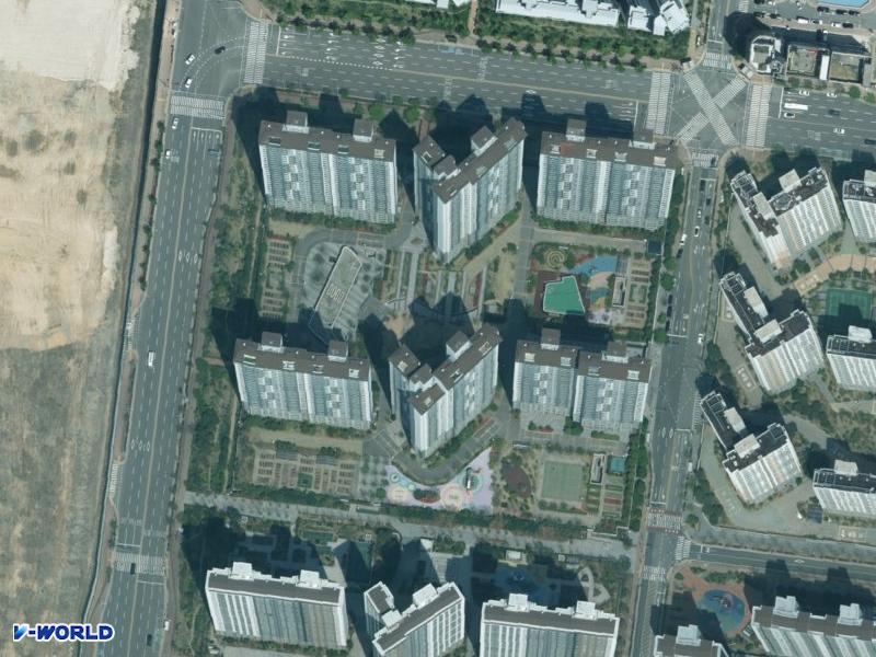 명지2차 금강펜테리움 센트럴파크 항공사진