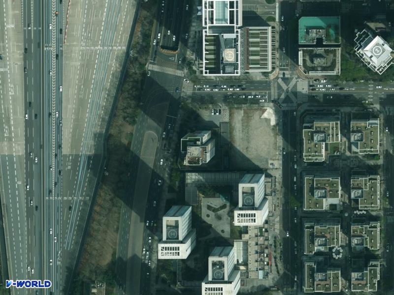 분당 정자동 푸르지오시티 항공사진