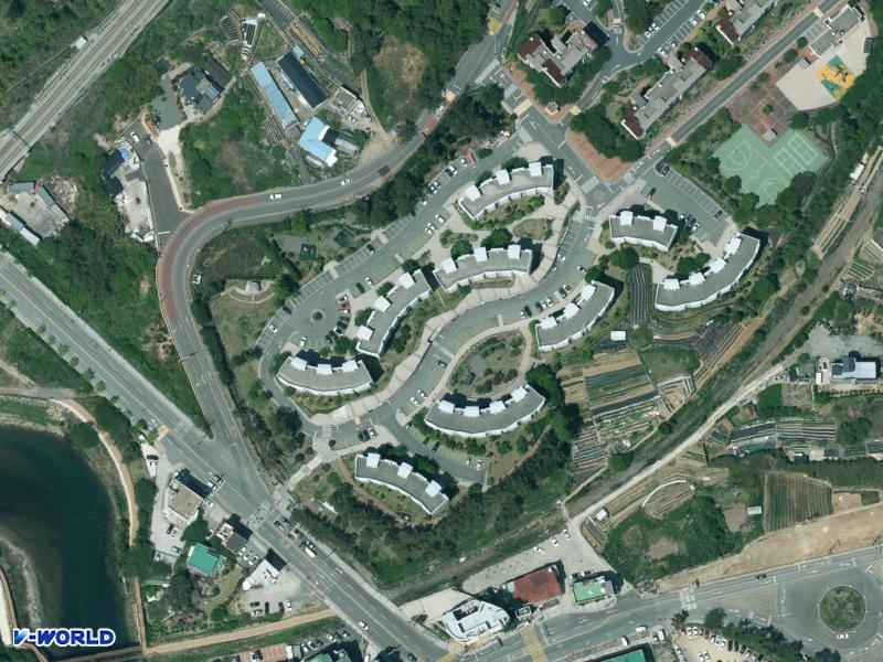 고원아파트단신부임사택 항공사진