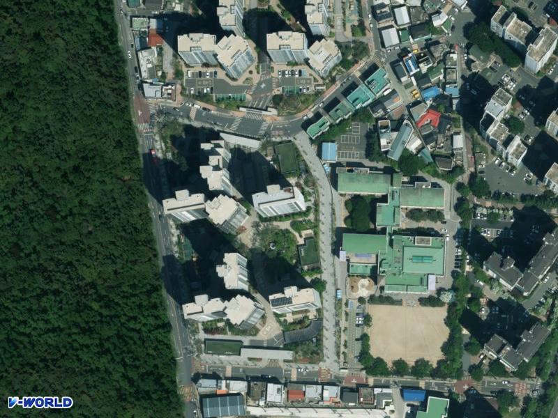 대봉교역 금호어울림 에듀리버 항공사진