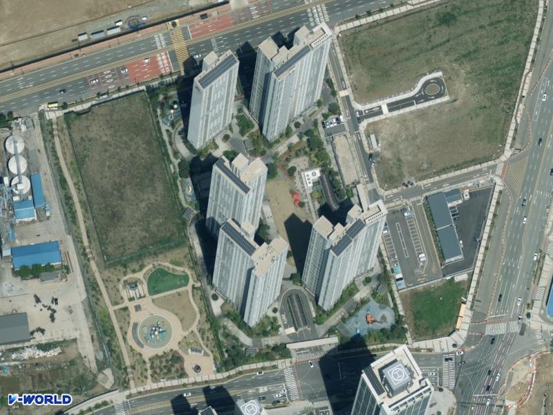 힐스테이트학익 항공사진