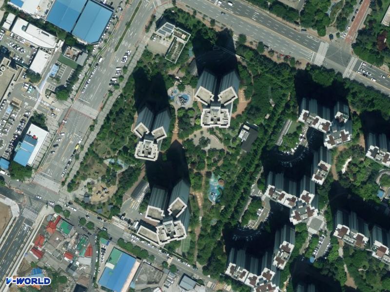 학익두산위브 항공사진