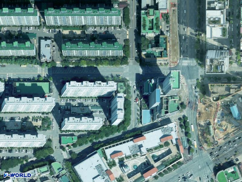 상무1차라인동산 항공사진