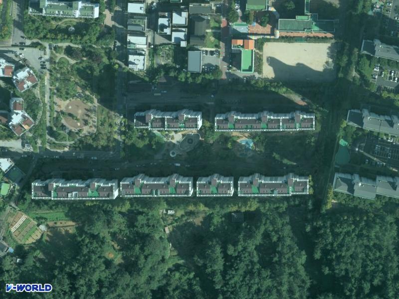 봉선동한국아델리움1단지 항공사진