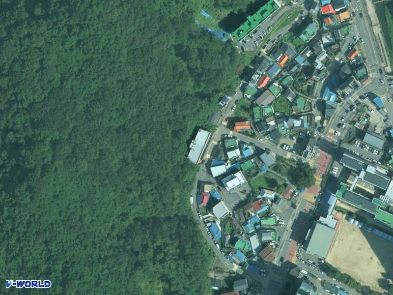 용산동 도나우 이스트 연립주택 항공사진