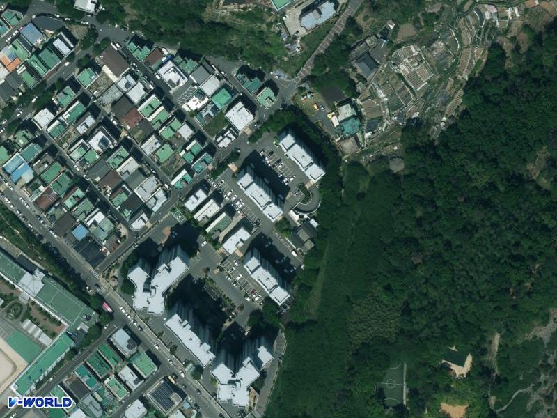 천지 항공사진