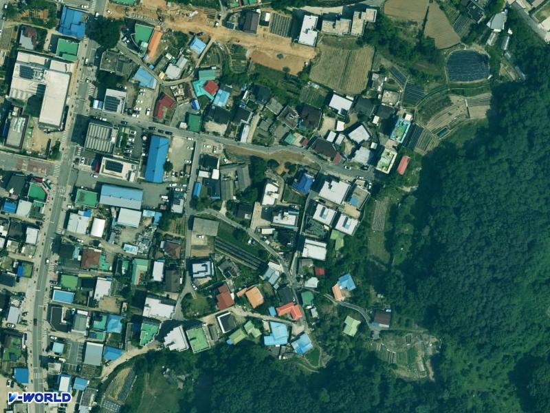 학산빌라 항공사진