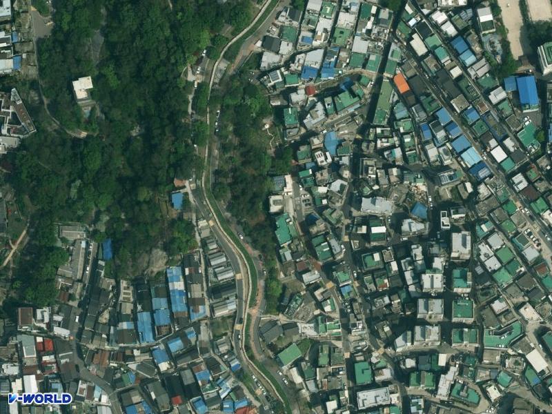 장미주택 항공사진