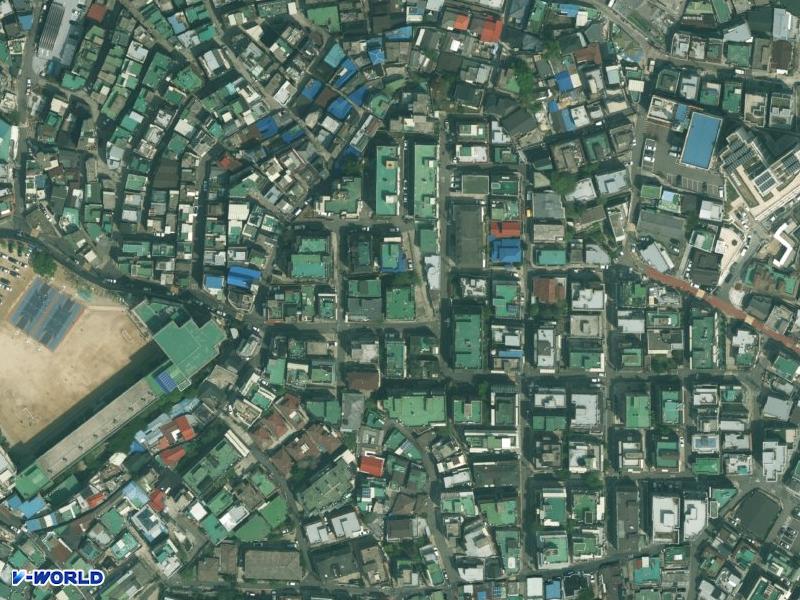 청파동다세대주택 항공사진