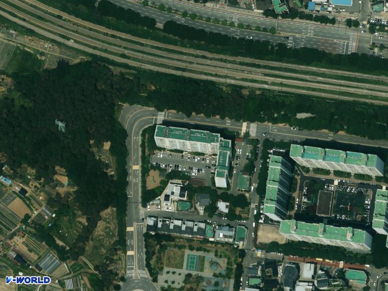율전화남 항공사진