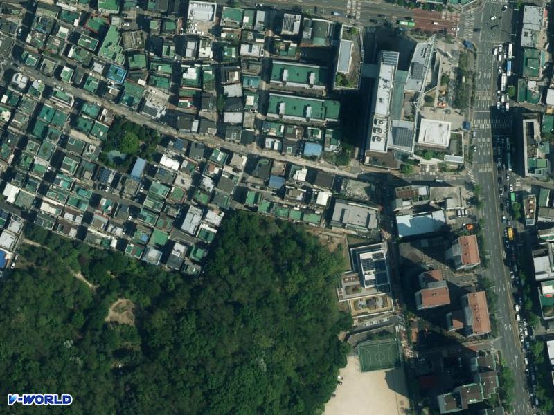 행운빌라 항공사진