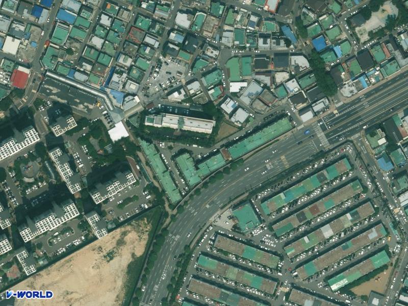 선우장미연립주택 항공사진