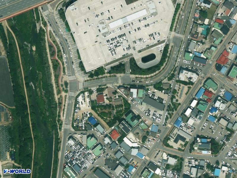 용구주택 항공사진
