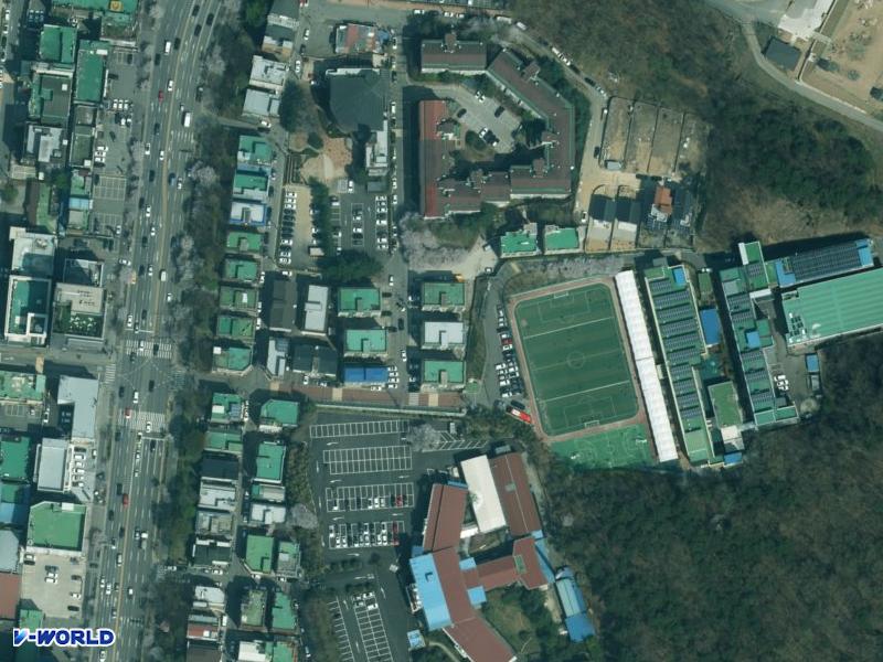 경동맨션 102동 항공사진