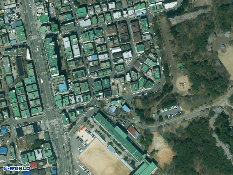 백조연립 항공사진